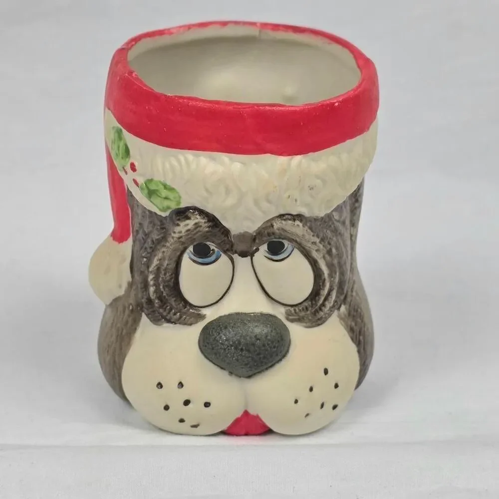 Jasco 1980 Sweet Keepers Dog Bisque Porcelain Holder